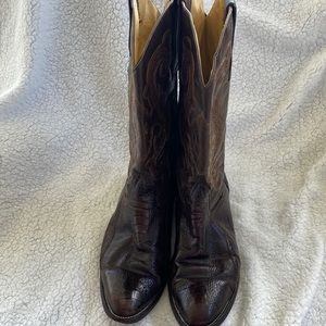 Circle G alligator cowboy boots